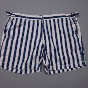 Rodd & Gunn Vertical Striped Designer Mesh Lined Swim Trunks Luxury Preppy 3XL